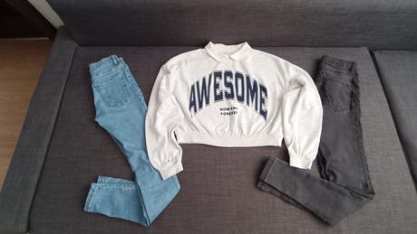 Rifle a mikina, veľ . 158, xs