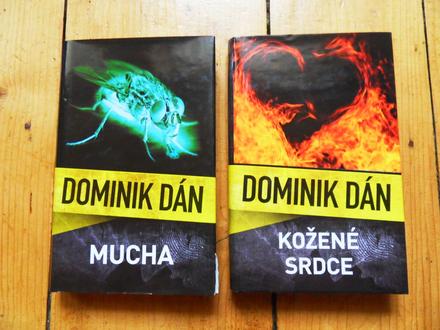 2x kniha od dominika dána - mucha, kožené srdce, 