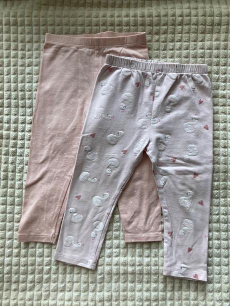 Legínky labuťkové a bodky, original marines,86