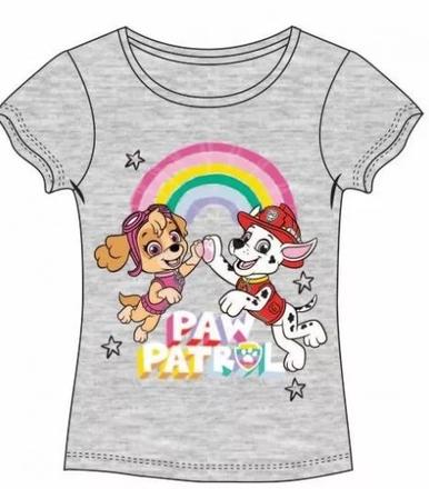 Dievčenské tričko paw patrol šedé, 98