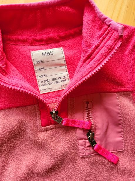 Flísová mikina m&s 104 na 3-4 roky, marks & spencer,104