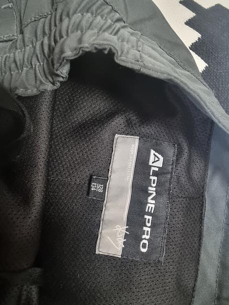 Outdoorove nohavice windbarrier, alpine pro,128
