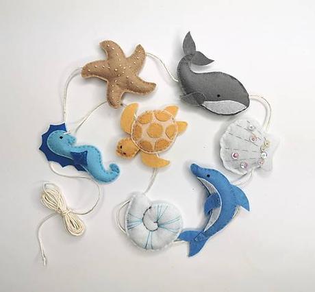 Filcové girlandy do detskej izby,