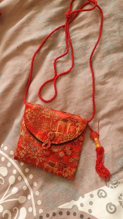 Kabelka a peňaženka s činskym motívom,