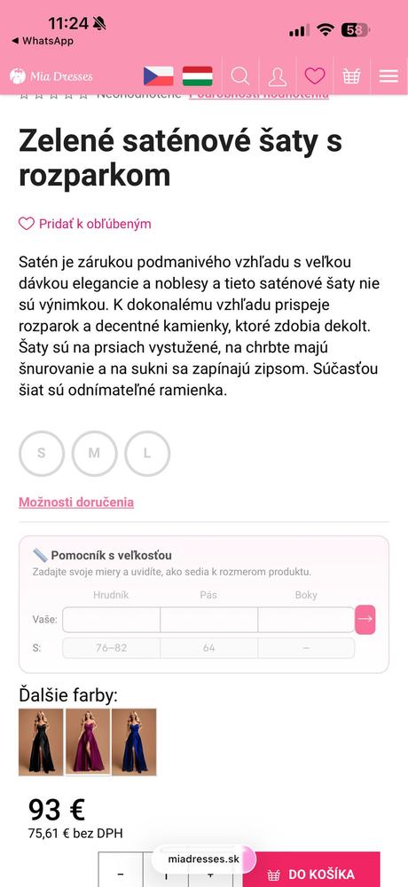Šaty mia dresses, s