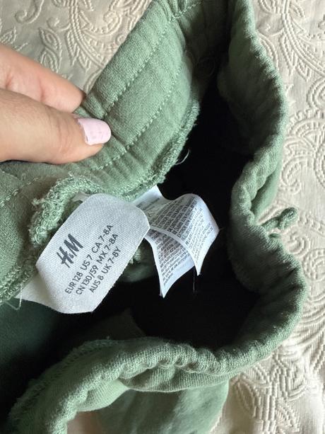 Teplakove šortky trex, h&m,128