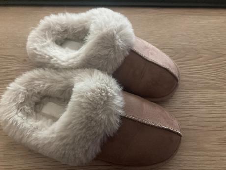 Teplo podšité papuče, h&m,35