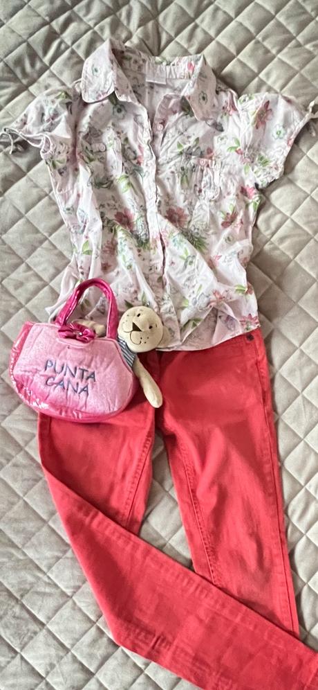 Tom tailor nohavice + next bluzka, 140–152