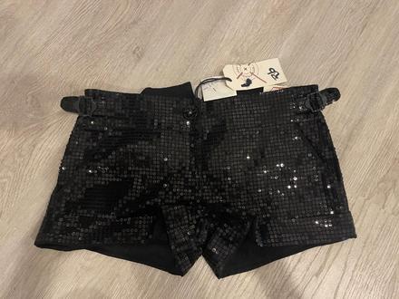 Flitrovane lesklé kratasy, 38