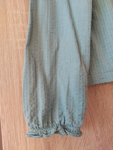 Zelené tyrkysové mušelínové tričko top, 158