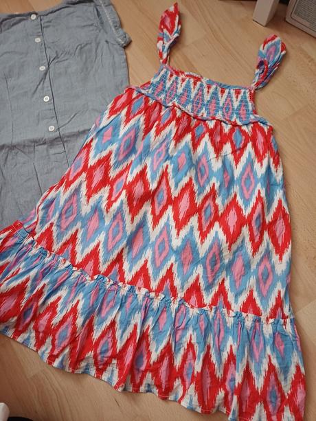Farebné letné šaty, primark,122