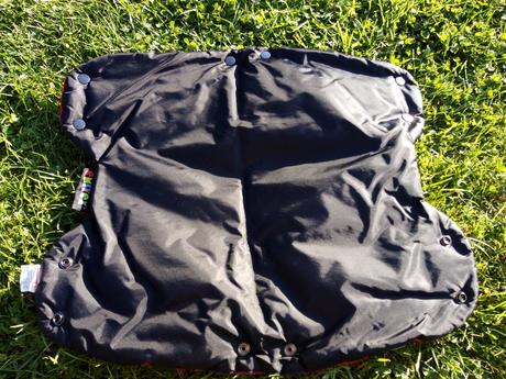 Emitex čierny červený rukávnik, emitex