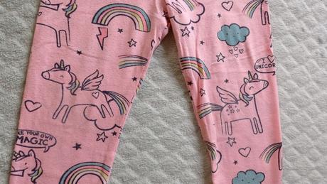 Legíny 2 ks, jednorozce a šedé, 98