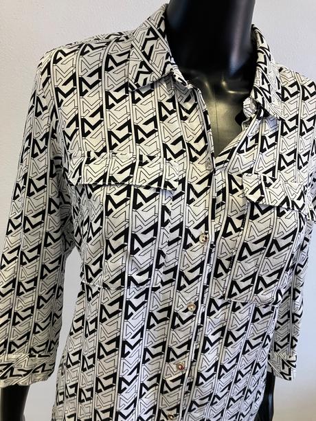 Dámska vzorovaná košeľa čiernobiela mohito (34), xs