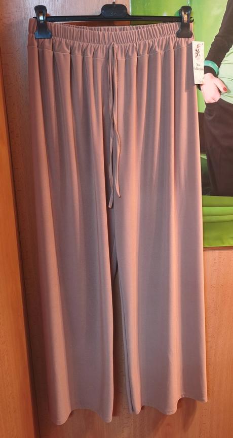 Dámske ležérne nohavice dlhé vzdušné na gumu, 34 - xxxl