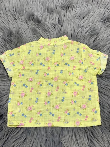 Dievčenská kvetovaná košeľa overkids (1-3 mes.), 56 / 62