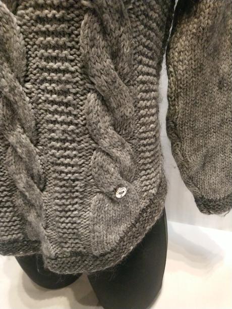 Dámsky alpakový sivý pulóver, fabiola, s/m, s