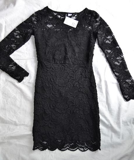 Čipkované šaty v 34/36, h&m,34