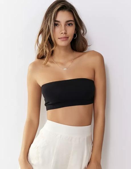 Bavlnený bandeau top, hollister,s