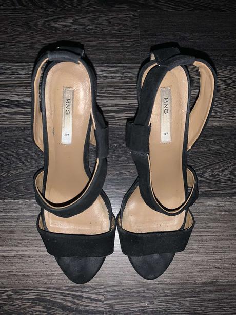 Kožené sandálky, mango,37