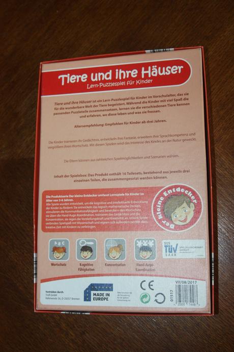 Hra/puzzle kde bývajp zvieratká - od 3 rokov, 