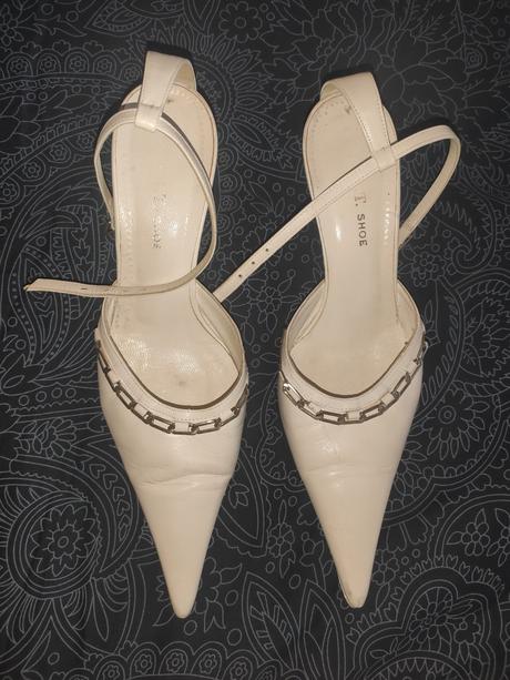 Biele lodičky retro, 39