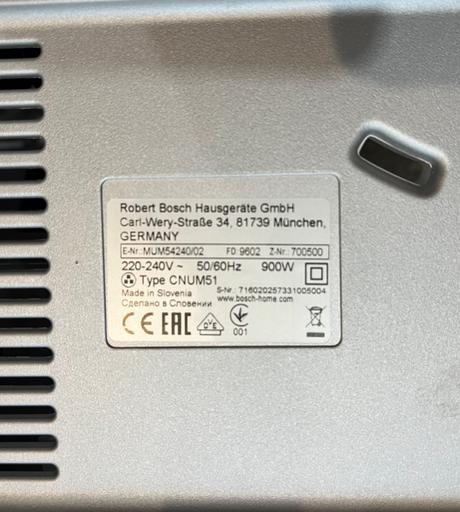 Bosch mum 54240 kuchynský robot 900w, bosch