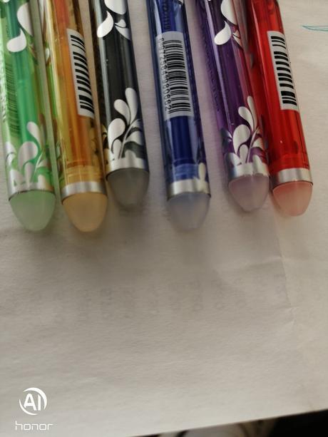 Gumovatelne pera 6ks, 