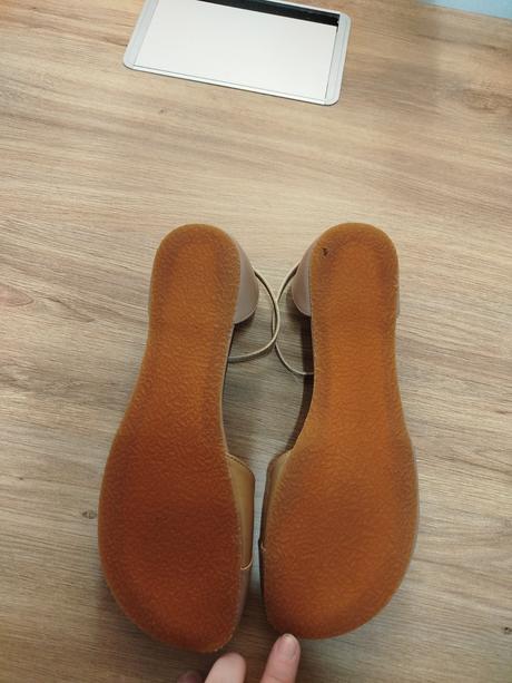 Shapen barefoot sandálky poppy beige leather, 37