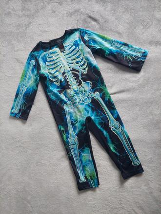 Kostra v tme svietiaci karnevalový kostým veľ.98,