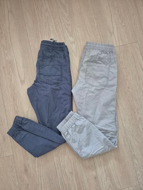 2x platene nohavice, f&f,140