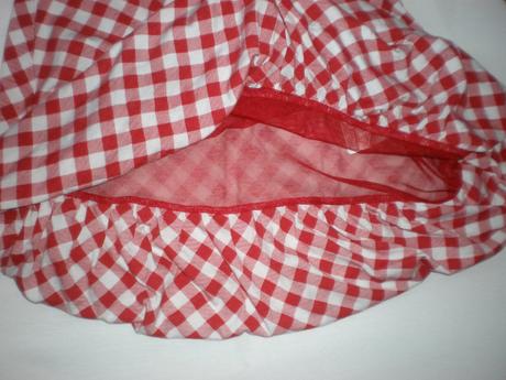 Červeno-biele šaty, amisu,34