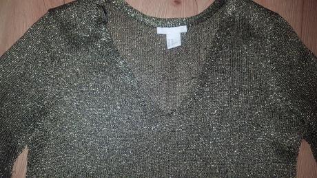 Zlatý sveter, xs, h&m,xs