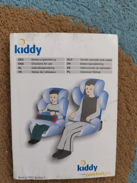 Autosedačka kiddy comfort pro 9-36 kg. s pultikom, kiddy
