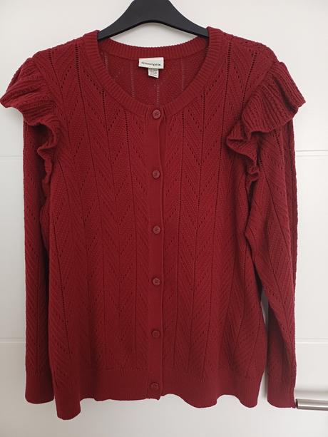 Bordový sveter, bonprix,50