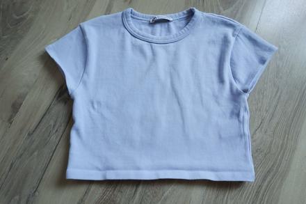 Vrúbkované tričko zara, zara,l