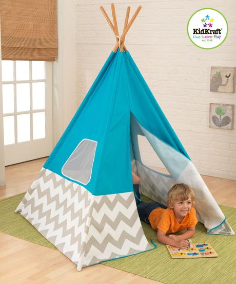 Kidkraft stan teepee - turquoise,
