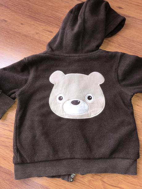 Flisová súprava s mackom, h&m,86