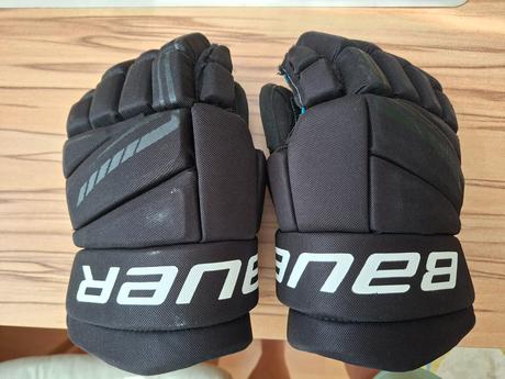 Hokejove rukavice bauer 13" - pekny stav, bauer,s