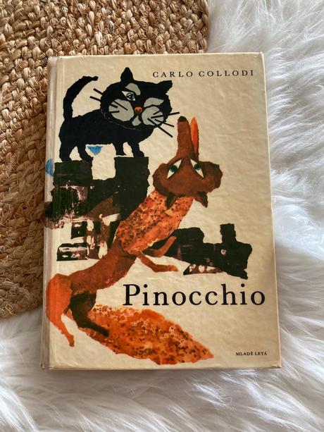 Pinocchio carlo collodi krásna retro kniha (1966),