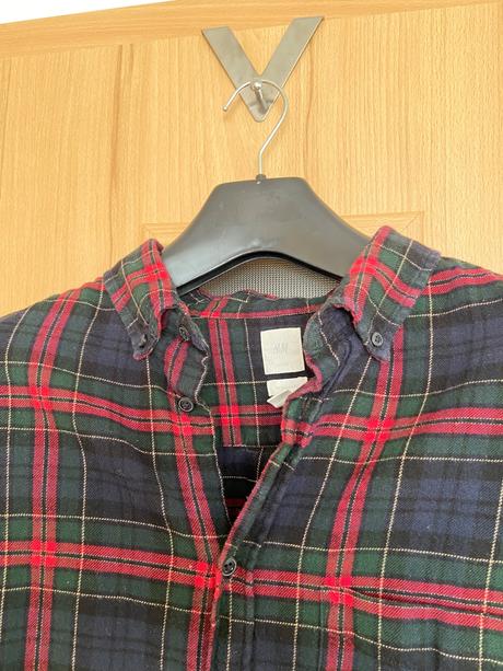 Pánska károvaná košeľa h&m, h&m,l