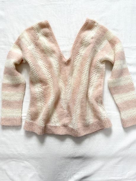 Vlnený sveter ariel francúzskej značky sezane, s