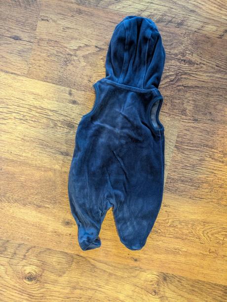 Overal  teplejsi zamatovy s kapucňou, mothercare,56