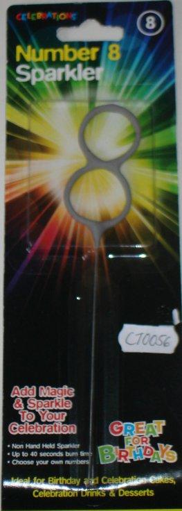 Prskavka v tvare čísla 8, 