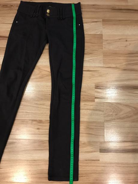 Čierne elegantné legínové nohavice, dromedar,40