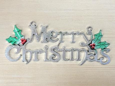 Strieborná vianočná dekorácia,