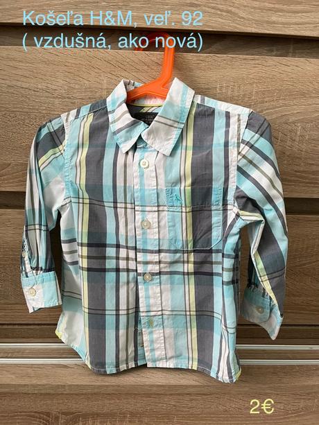 Košeľa h&m veľ. 92, h&m,92