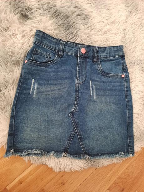 Riflová suknička, kik,146