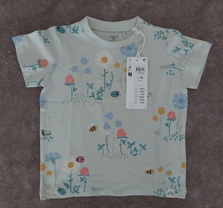 Tričko lúka zn.lindex veľ.74, lindex,74