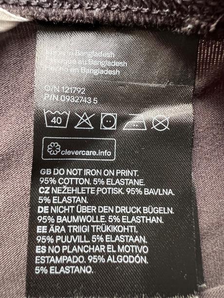 Tmavošedé legíny s jednorožocom/ unicorn, h&m,122